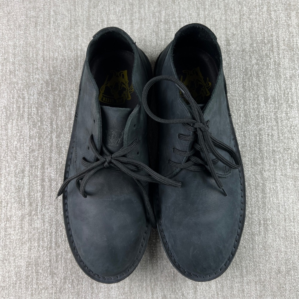 Jim Green Vellie Chukka Boots Mens 9.5 Black Nubuck Suede Leather Heritage